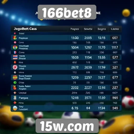Estatísticas de jogadores ativos no 166bet8
