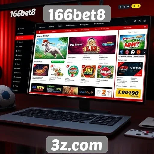 Navegação e usabilidade do site 166bet8